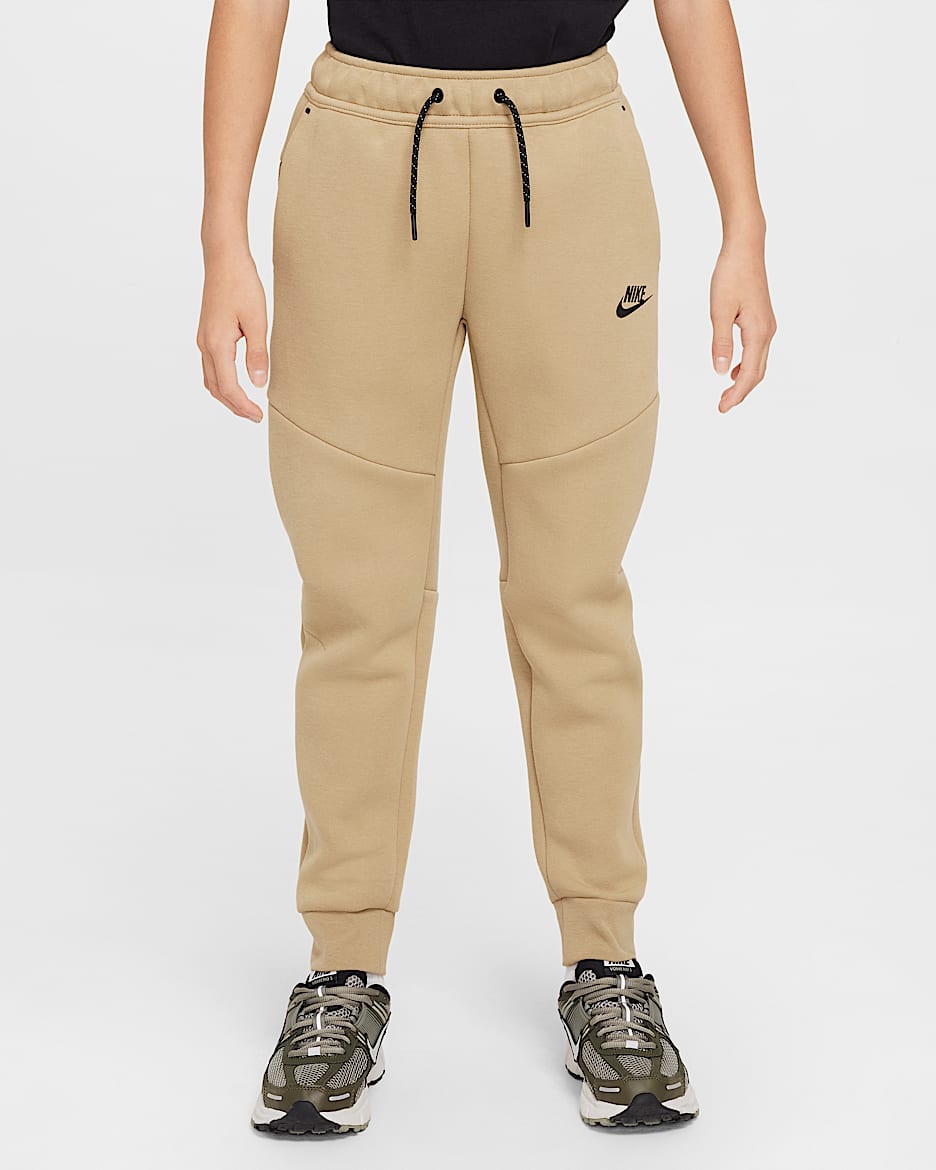 Nike Sportswear Tech Fleece Older Kids' Joggers - Parachute Beige/Parachute Beige/Black/Black