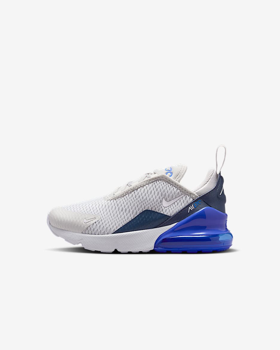 Nike Air Max 270 Younger Kids' Shoe - Vast Grey/Hyper Royal/Thunder Blue/White