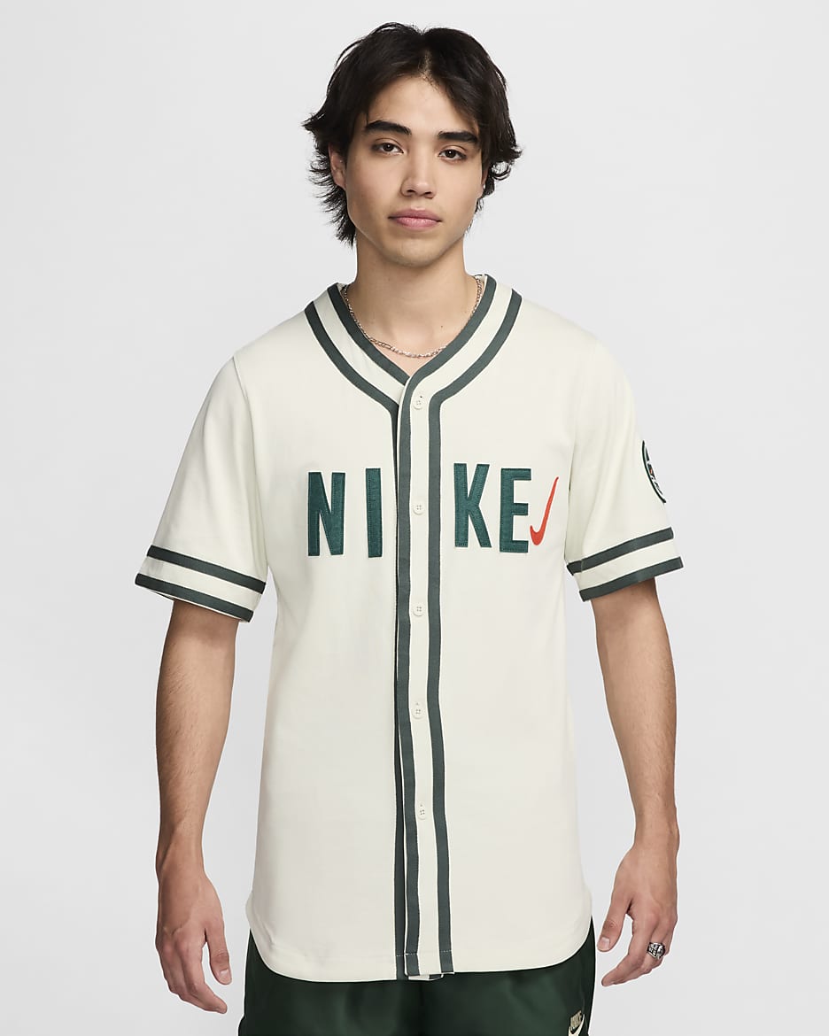 Nike Sportswear Men's Baseball Jersey - Sea Glass