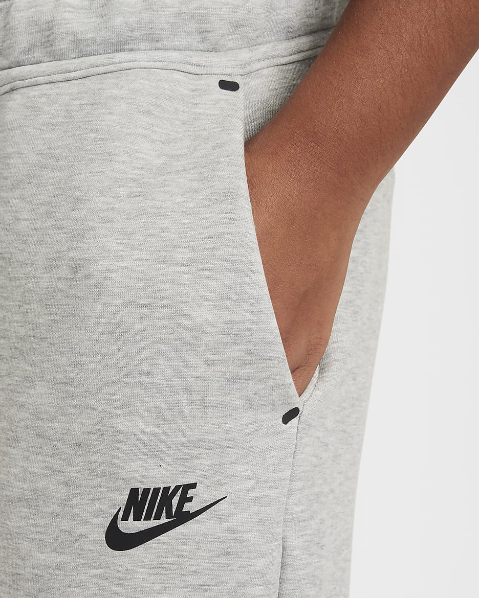 Nike Sportswear Tech Fleece Older Kids' (Boys') Joggers - Dark Grey Heather/Black/Black