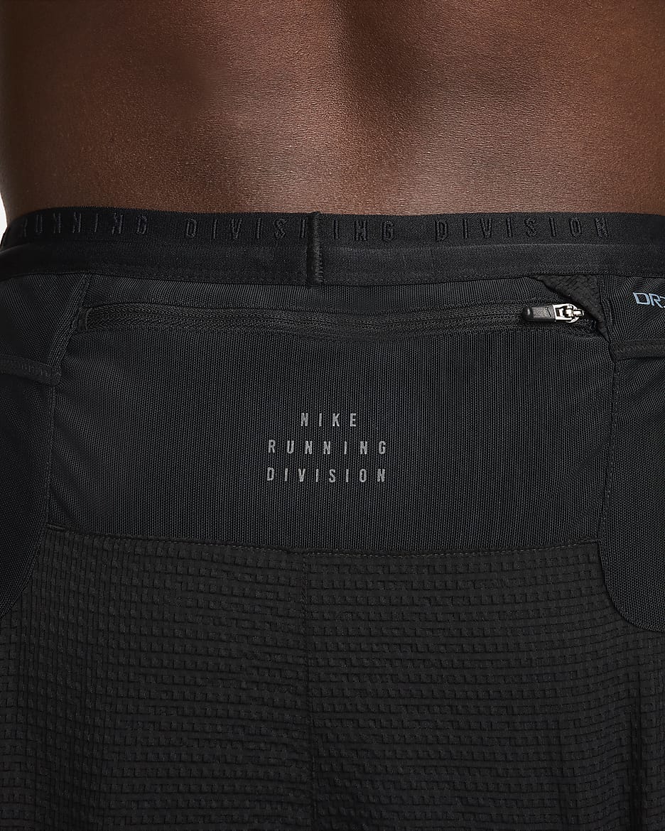 Shorts de correr Dri-FIT ADV de 10 cm con forro de ropa interior para hombre Nike Running Division - Negro