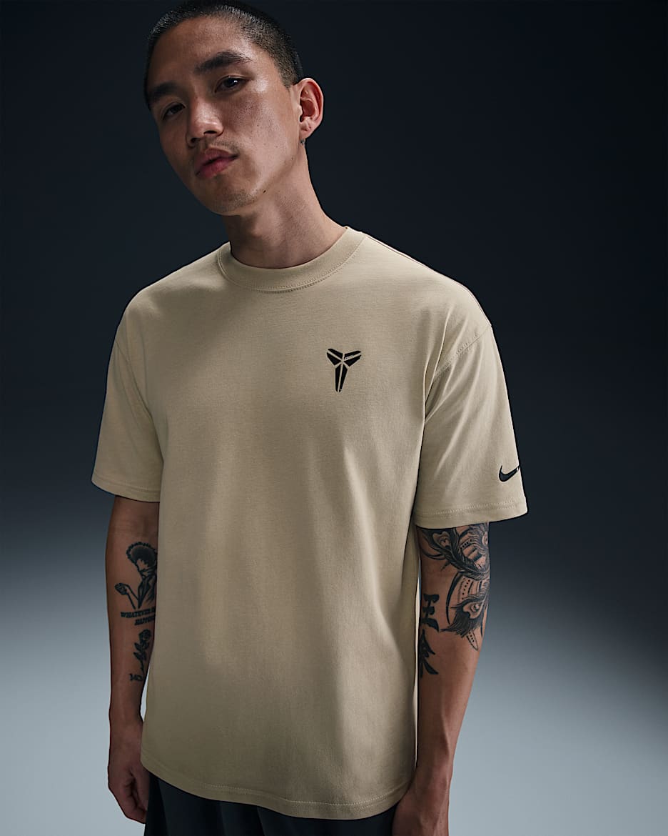 Kobe Men's Basketball T-shirt - Desert Khaki/Black