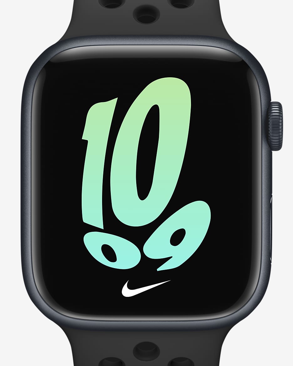 Apple Watch Series 7 (GPS + Cellular) With Nike Sport Band 45mm Midnight Aluminium Case - Anthracite/Black/Black