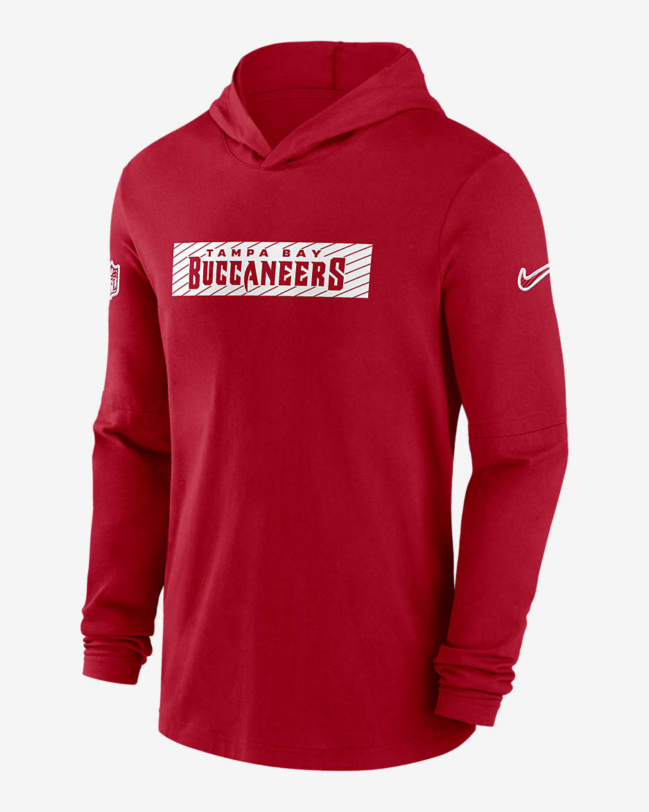 Tampa Bay Buccaneers Sideline Men's Nike Dri-FIT NFL Long-Sleeve Hooded Top - Red