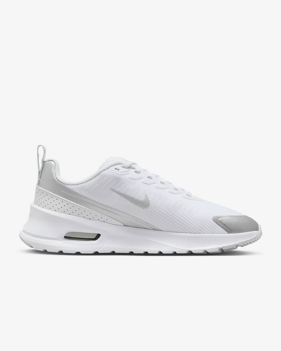 Nike Air Max Nuaxis Women's Shoes - White/Pure Platinum/Metallic Silver/White