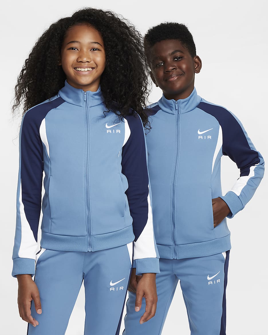 Tracksuit Nike Air för ungdom - Aegean Storm/Midnight Navy/Vit/Vit