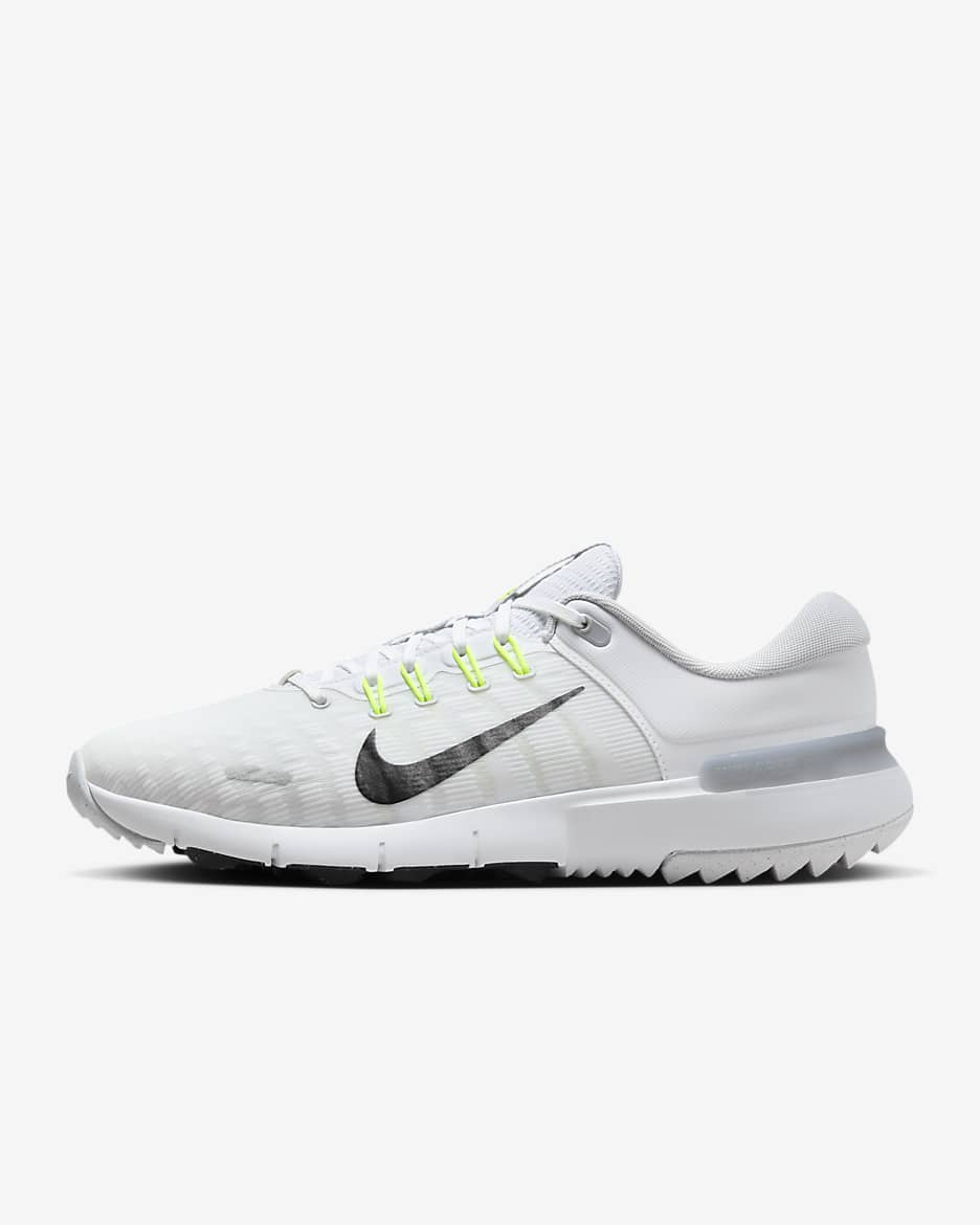 Nike Free Golf NN 高爾夫鞋 (寬) - 白色/Pure Platinum/Wolf Grey/黑色