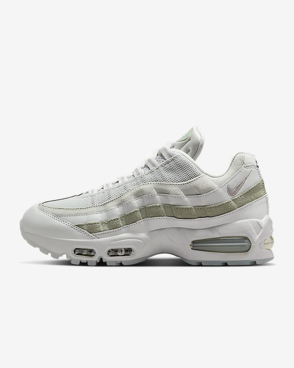 Nike Air Max 95-sko til kvinder - Photon Dust/Light Silver/sort/Jade Horizon