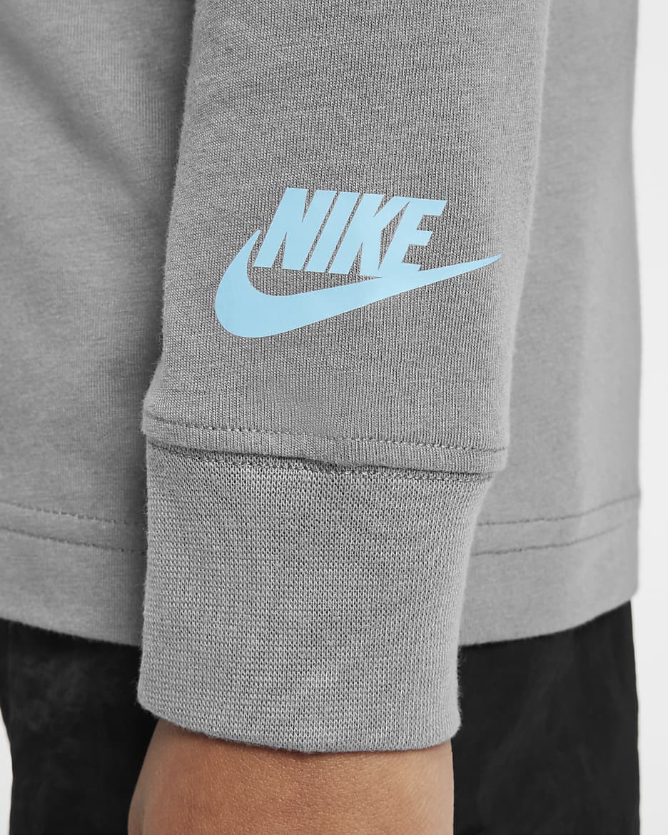 Nike Little Kids' Boxy Air Long Sleeve T-Shirt - Smoke Grey