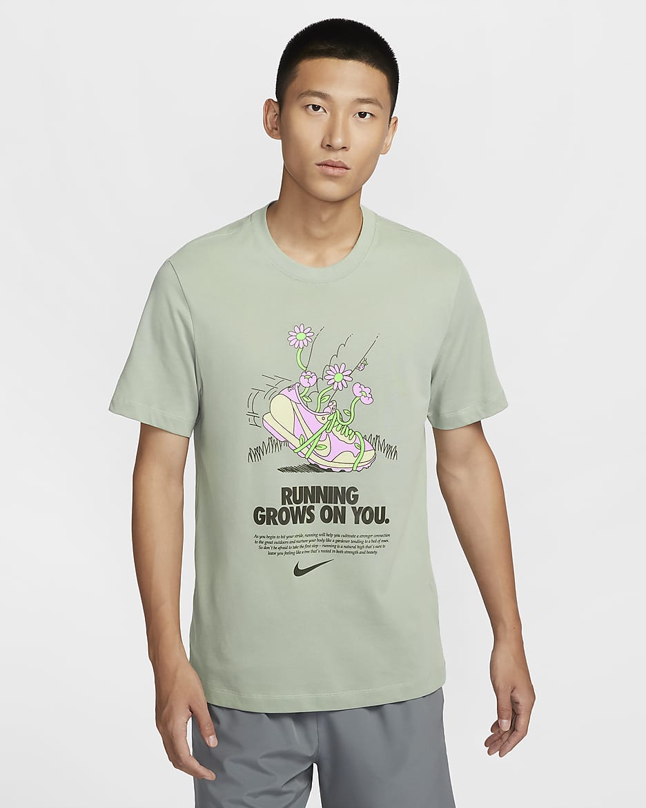 Nike Men's Dri-FIT Running T-Shirt - Jade Horizon