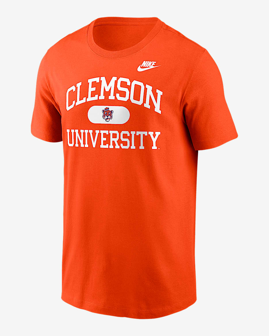 Playera universitaria Nike para hombre Clemson Legacy Alma Mater - Naranja