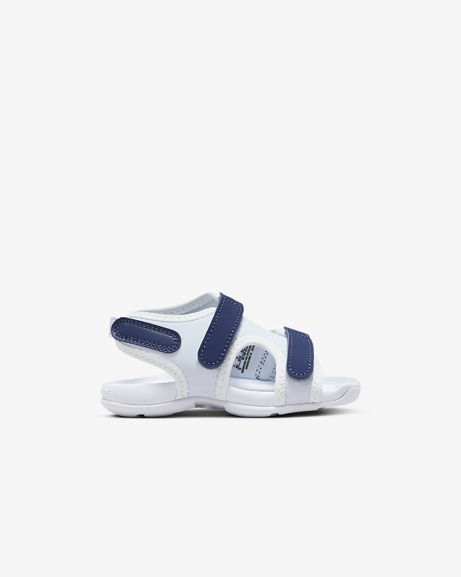 Nike Sunray Adjust 6 Baby/Toddler Slides - Football Grey/Summit White/White/Midnight Navy