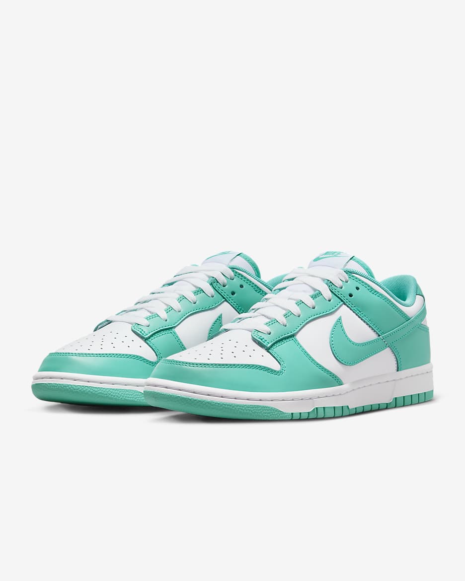 Scarpa Nike Dunk Low Retro - Uomo - Bianco/Bianco/Clear Jade