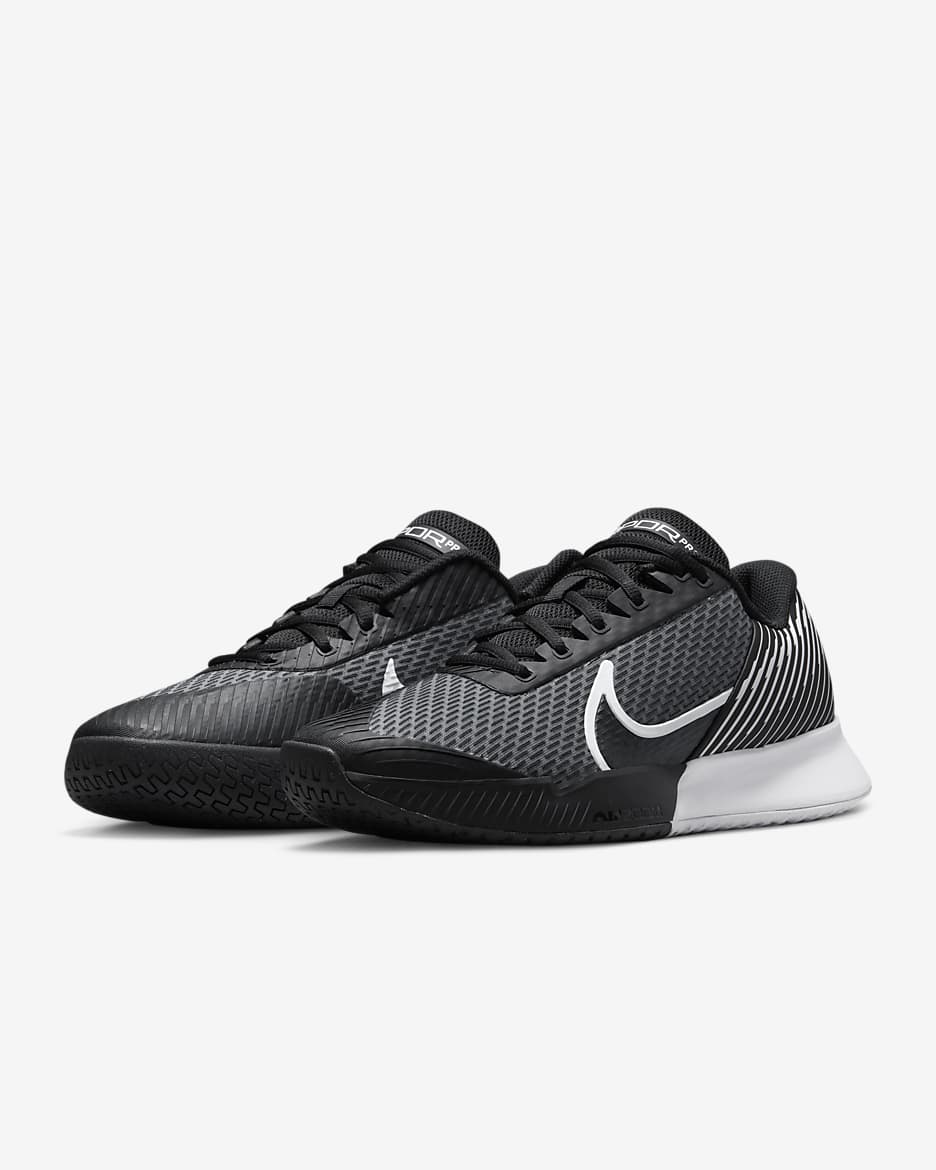 Tennissko för hårt underlag NikeCourt Air Zoom Vapor Pro 2 för män - Svart/Vit