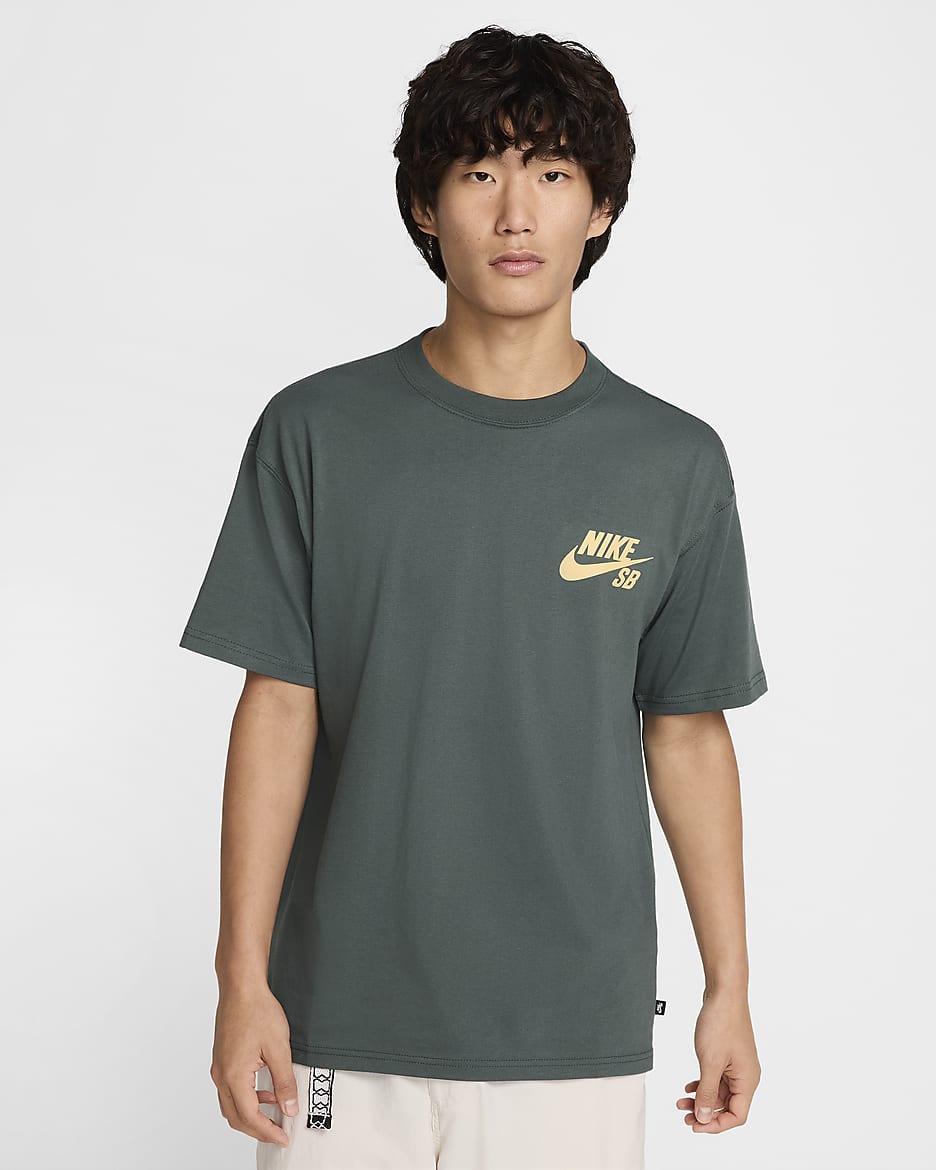 ナイキ SB ロゴ スケートボード Tシャツ - ビンテージグリーン