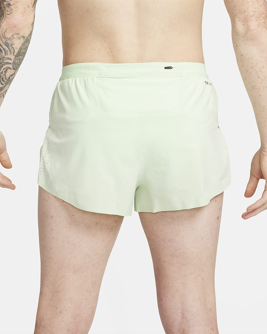 Nike AeroSwift Dri-FIT ADV fôret løpeshorts til herre (5 cm) - Vapor Green/Svart