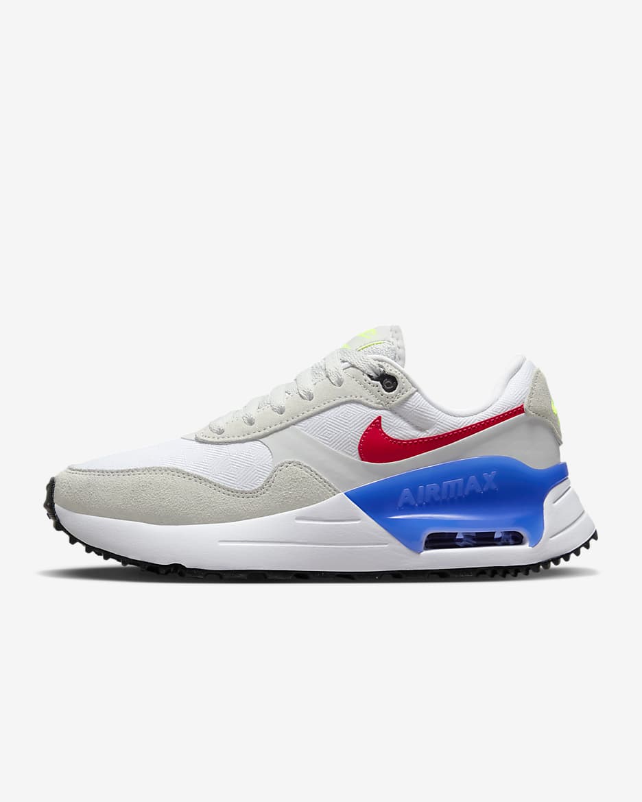 รองเท้าผู้หญิง Nike Air Max SYSTM - ขาว/Photon Dust/Light Ultramarine/Siren Red