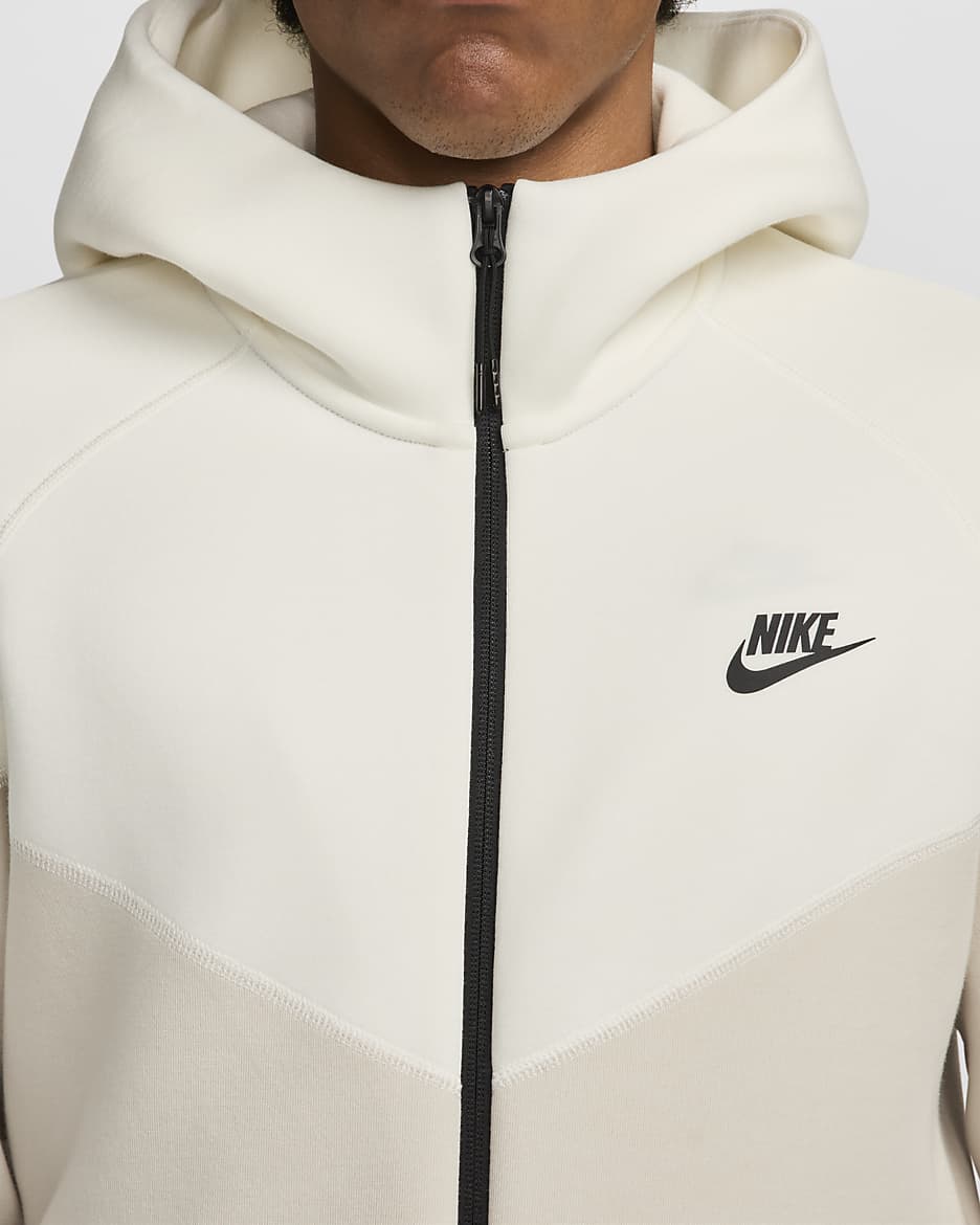 Nike Sportswear Tech Fleece Windrunner Men's Full-Zip Hoodie - Light Orewood Brown/Sail/Black