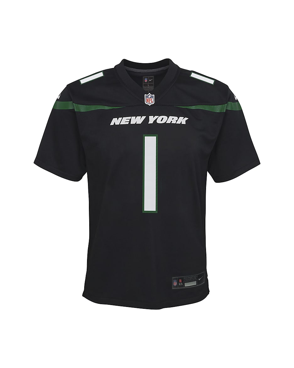 Sauce Gardner New York Jets Big Kids' Nike NFL Game Jersey - Black