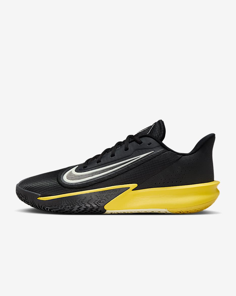 Nike Precision 7 Basketball Shoes - Black/Lightning/Coconut Milk