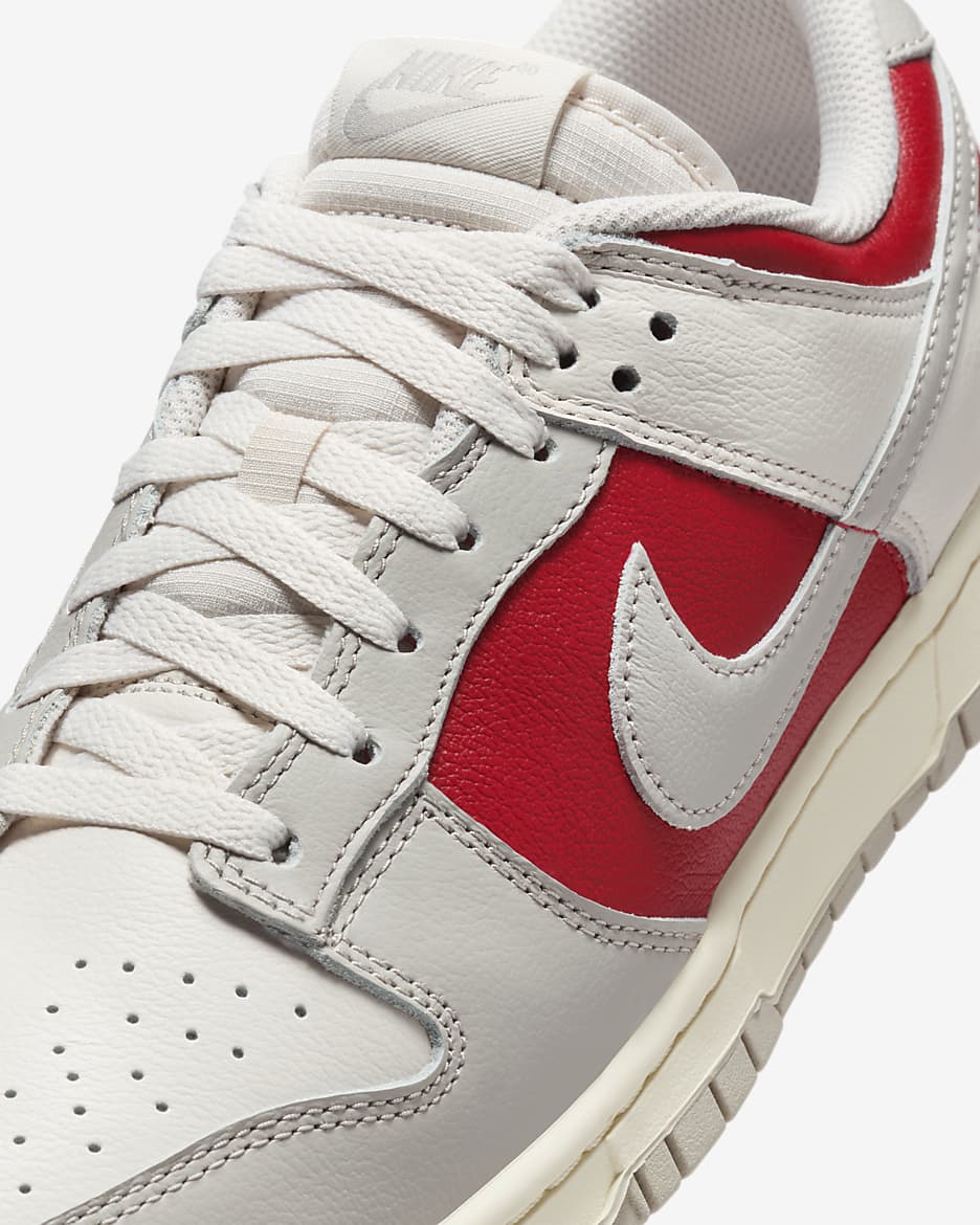 Nike Dunk Low Retro Shoes - Phantom/Gym Red/Pale Ivory/Light Iron Ore