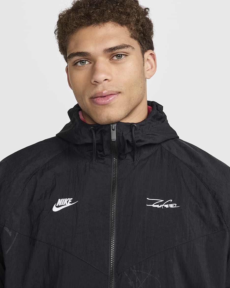 Veste de breakdance Windrunner doublée Nike Sportswear pour homme - Noir