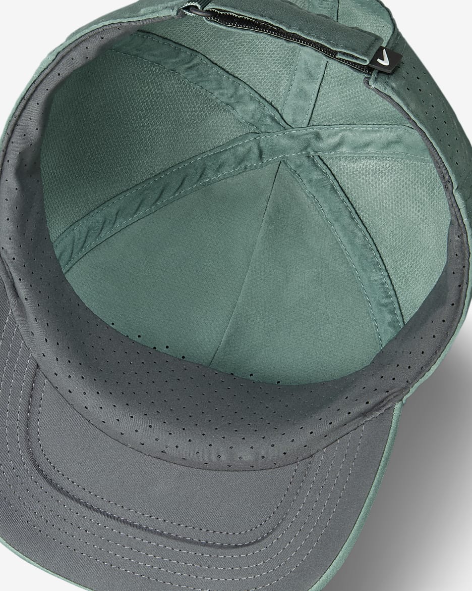 Nike Dri-FIT ADV Club Gorra sense estructura de tennis - Bicoastal/Barely Green