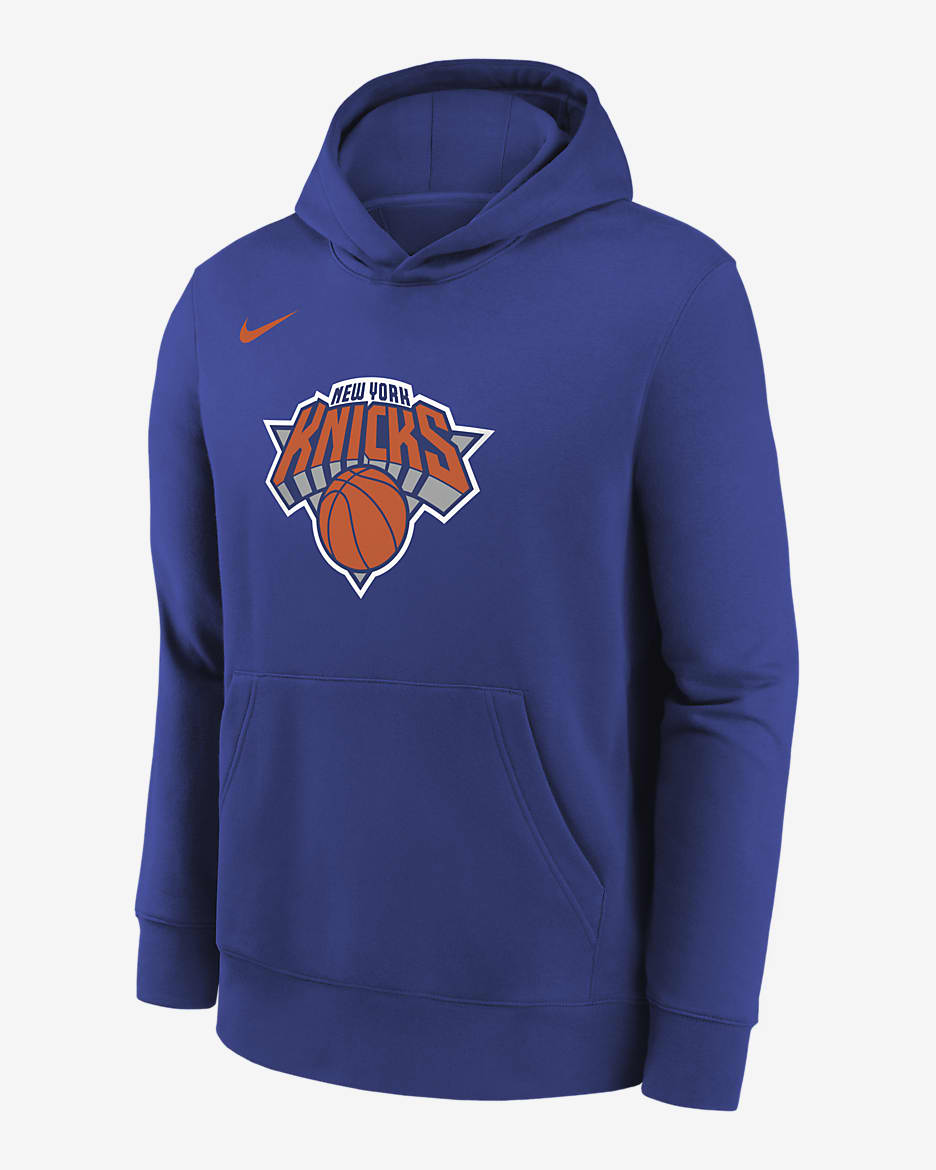 New York Knicks Club Little Kids' Nike NBA Pullover Hoodie - Rush Blue
