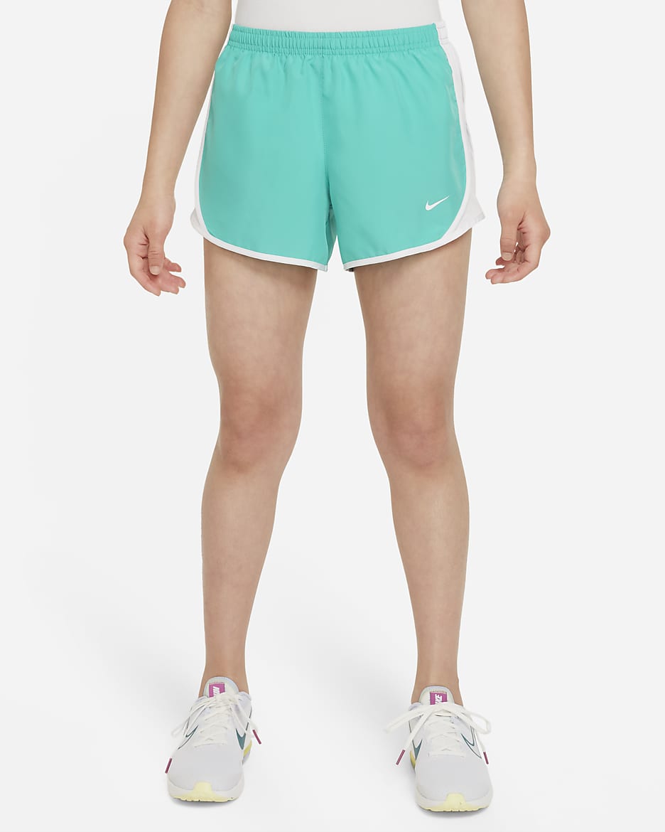 Nike Tempo Older Kids' (Girls') Dri-FIT Running Shorts - Clear Jade II/White/White/White