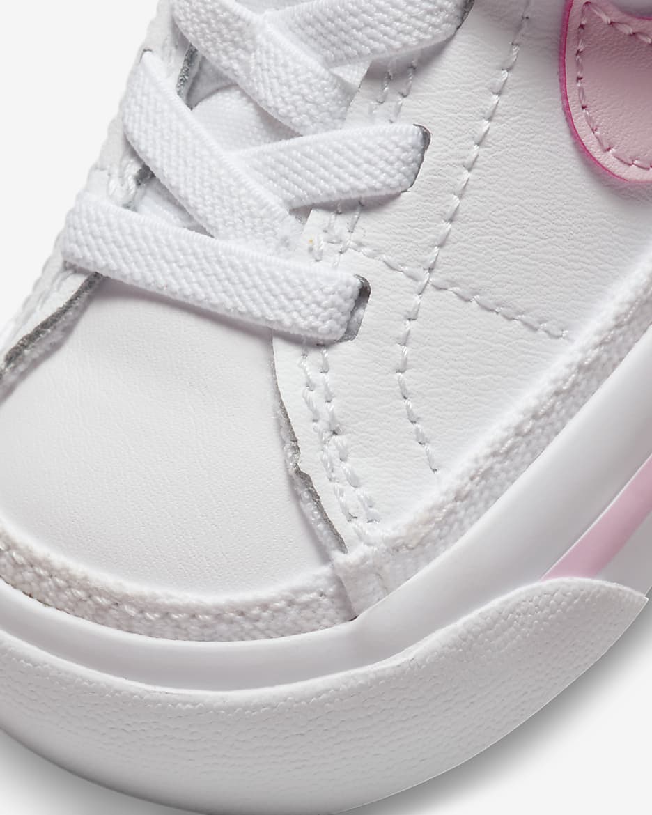 NikeCourt Legacy Baby/Toddler Shoes - White/Sesame/Honeydew/Pink Foam