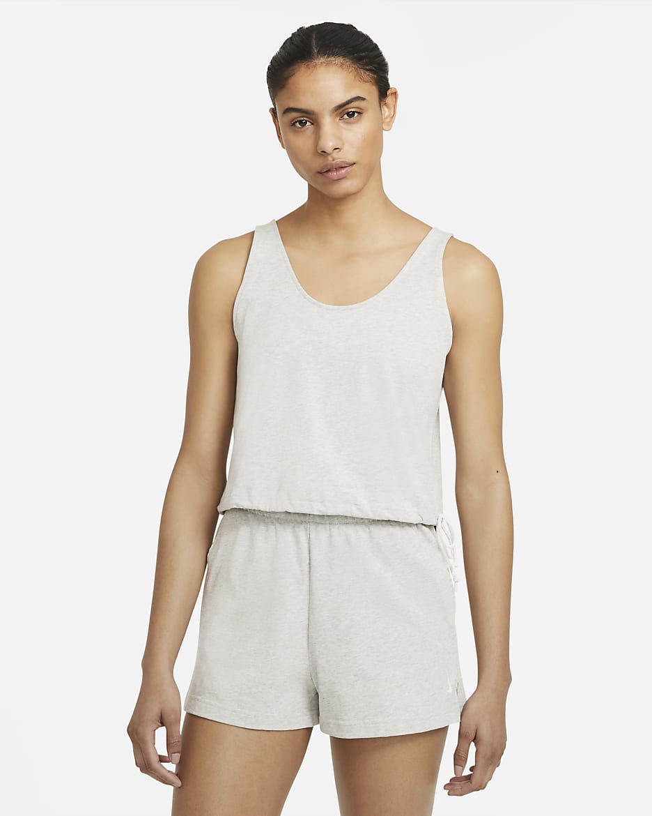 Nike Yoga Women's Tank - Grey Heather/Platinum Tint
