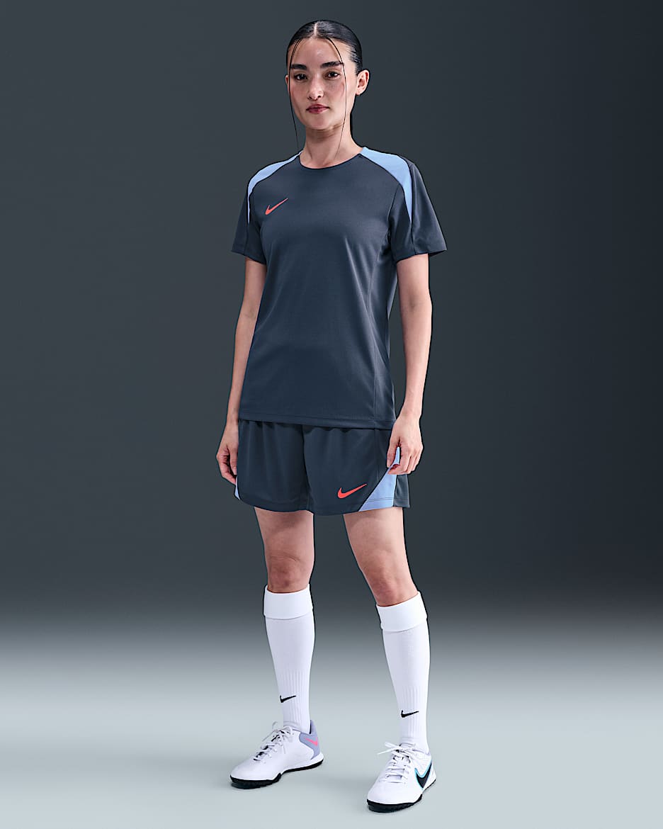 Nike Strike Women's Dri-FIT Football Shorts - Thunder Blue/Royal Tint/Bright Crimson