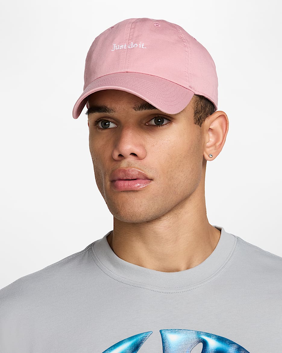Gorra JDI sin estructura Nike Club - Rosa elemental/Blanco