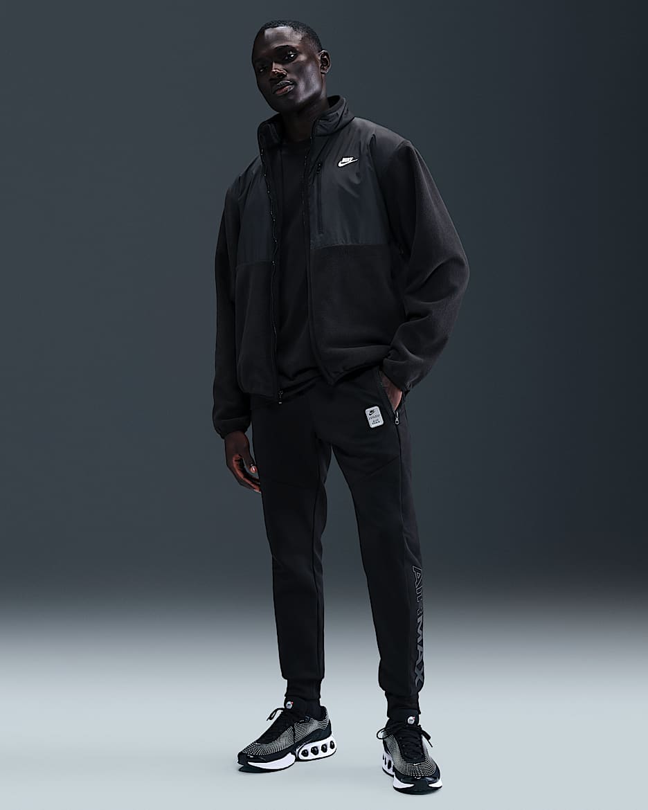Nike Sportswear Air Max Men's Poly-Knit Joggers - Black/Black/Black