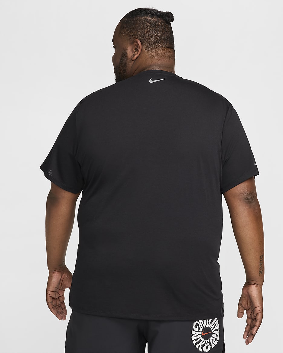 Nike Rise 365 Run Energy Men's Dri-FIT Short-Sleeve Running Top - Black/Summit White