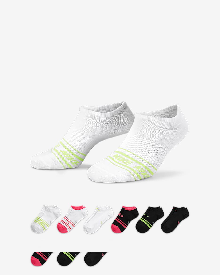 Nike Everyday Lightweight Women's Training No-Show Socks (6 Pairs) - Multi-Color