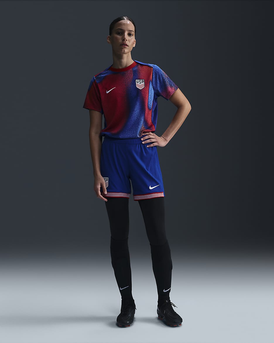 USMNT 2024 Match Home Women's Nike Dri-FIT ADV Soccer Shorts - Old Royal/White