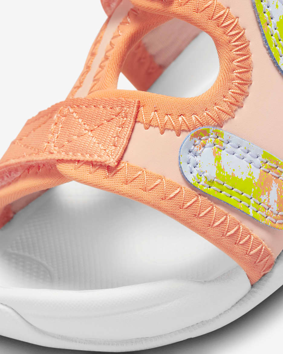 Claquette Nike Sunray Adjust 6 SE pour bébé et tout-petit - Arctic Orange/Photon Dust/Orange Trance/Multicolore