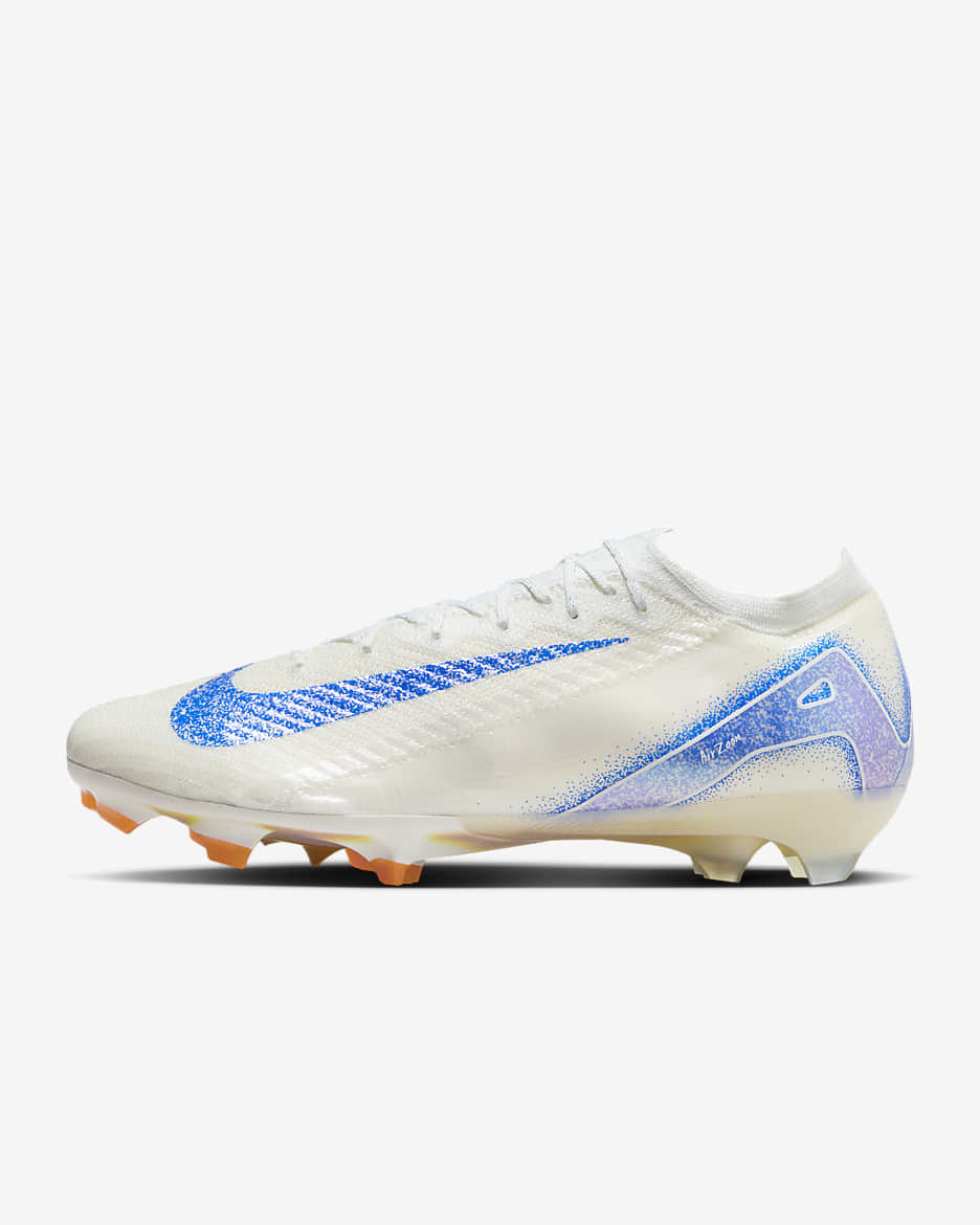 Nike Mercurial Vapor 16 Elite Blueprint FG Low-Top Football Boot - White/Racer Blue