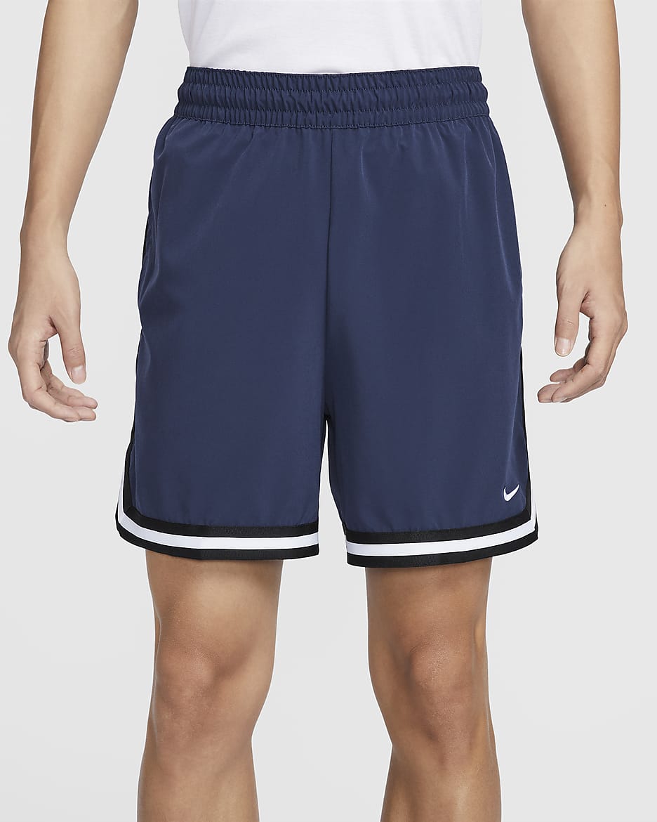 Nike DNA Men's Dri-FIT 6" UV Woven Basketball Shorts - Midnight Navy/Black/White