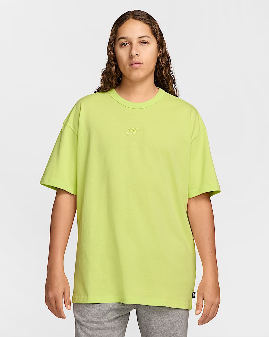 Nike Sportswear Premium Essentials-T-shirt til mænd - Light Lemon Twist