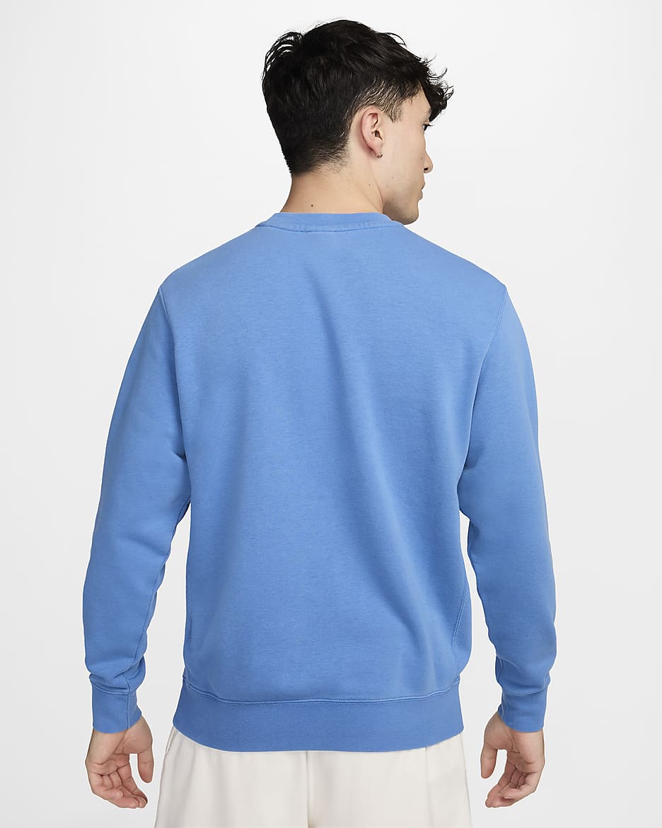 Nike Sportswear Men's Crew-Neck French Terry Sweatshirt - Star Blue/Star Blue