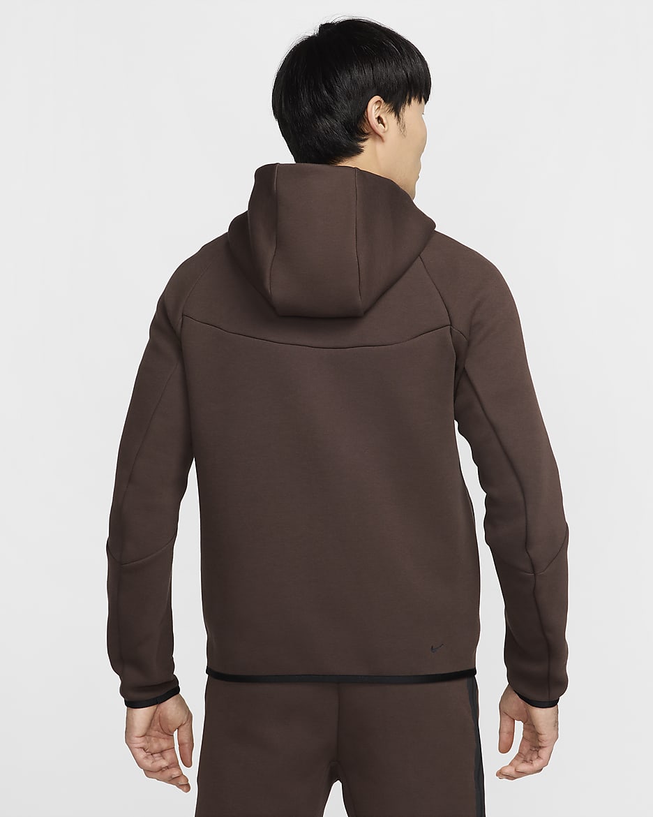 Nike Tech Men's Full-Zip Windrunner Hoodie - Baroque Brown/Black