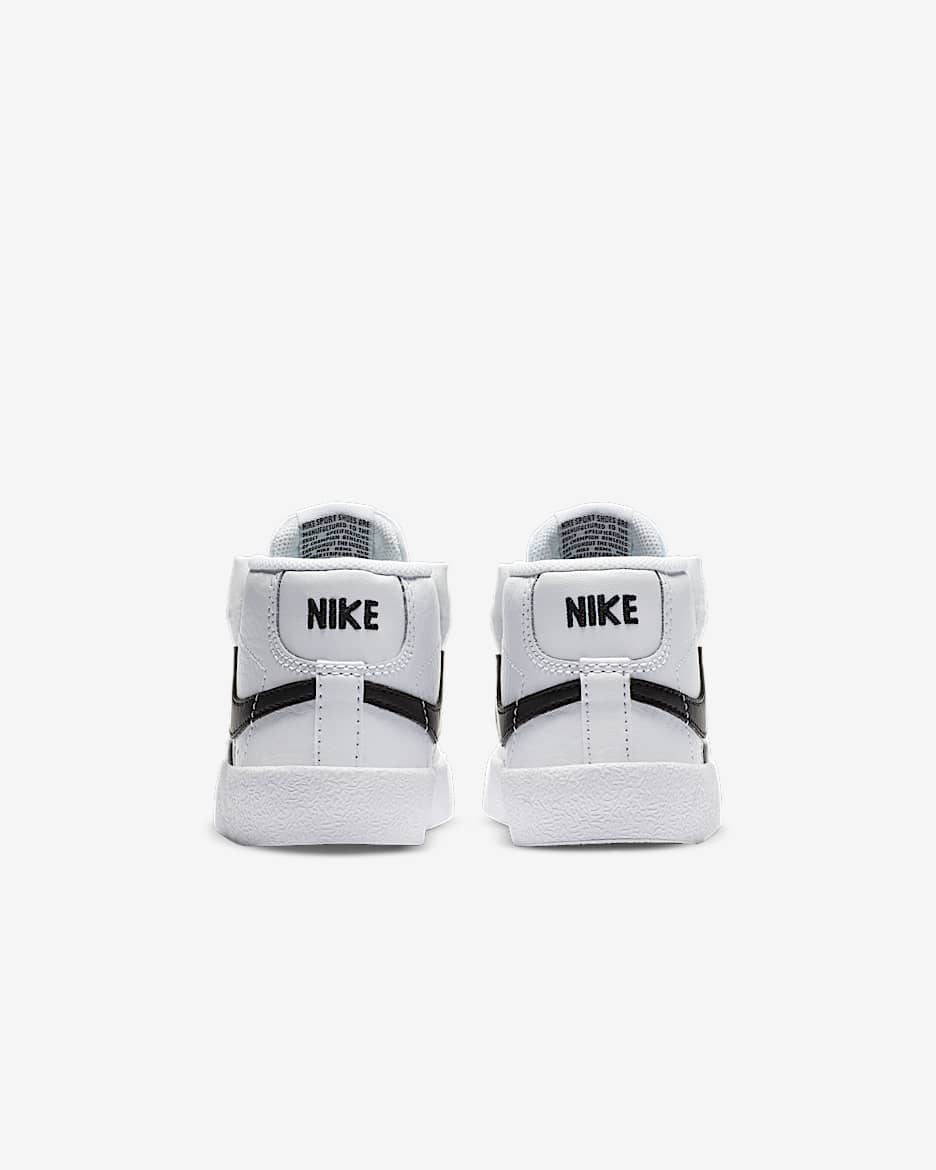 Nike Blazer Mid '77 Baby and Toddler Shoe - White/Total Orange/Black