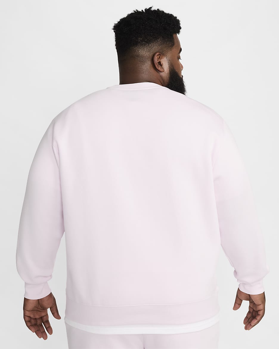 Nike Sportswear Club Fleece Men's Crew - Pink Foam/White