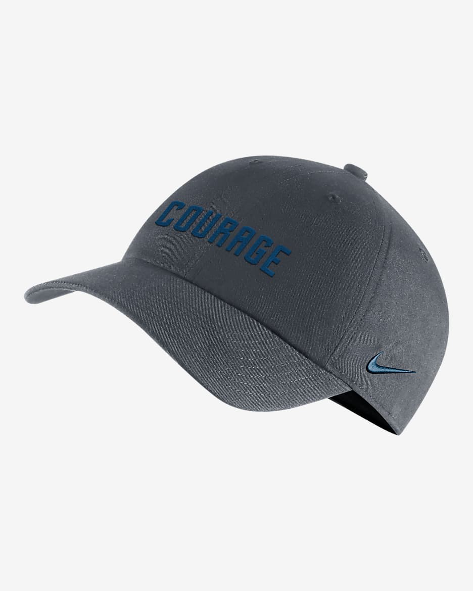 North Carolina Courage Heritage86 Nike NWSL Soccer Cap - Flint Grey