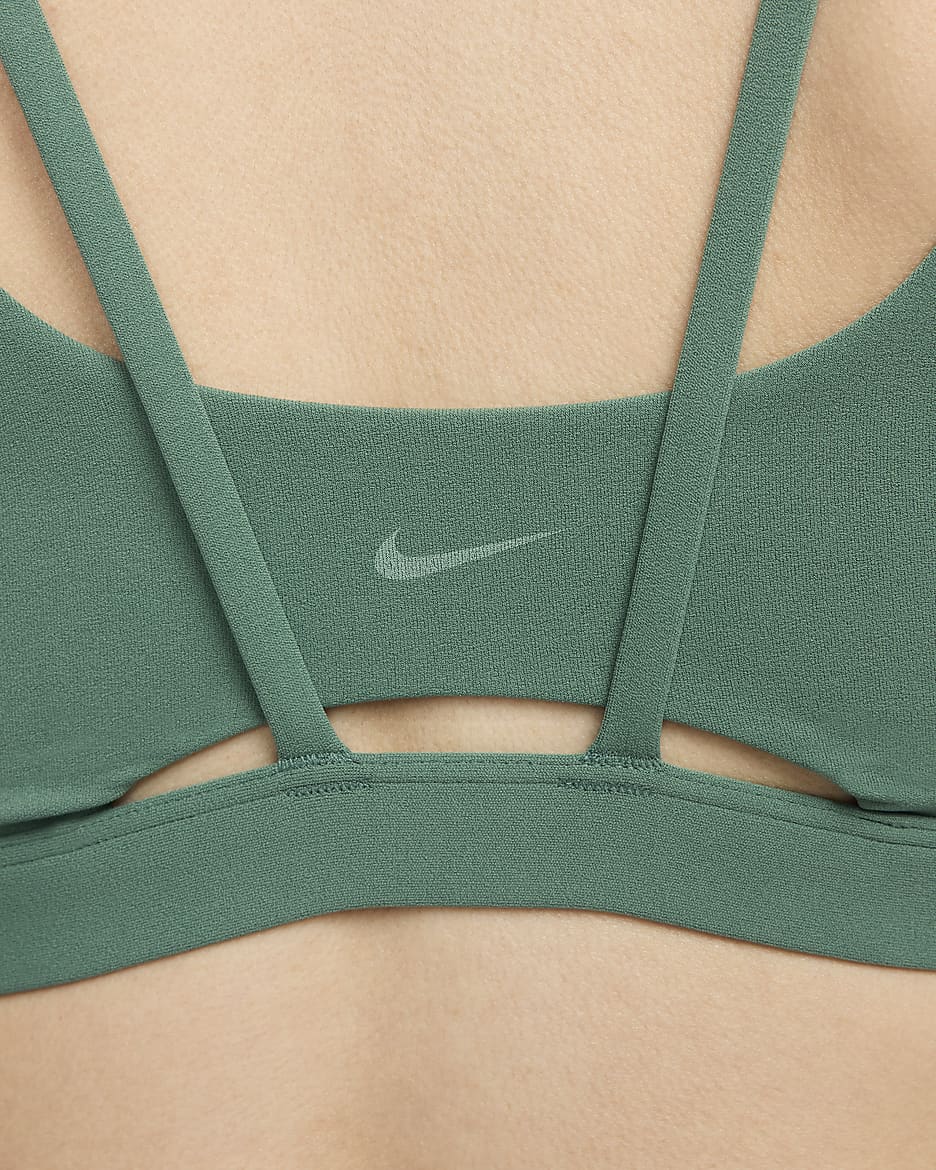 Nike Zenvy Strappy Women's Light-Support Padded Sports Bra - Bicoastal/White