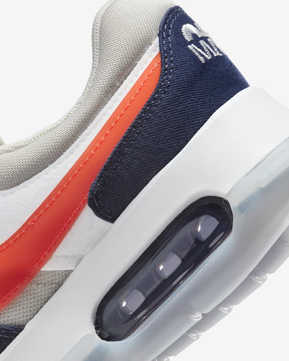 Nike Air Max Motif Big Kids' Shoe - Light Bone/Midnight Navy/Summit White/Bright Crimson