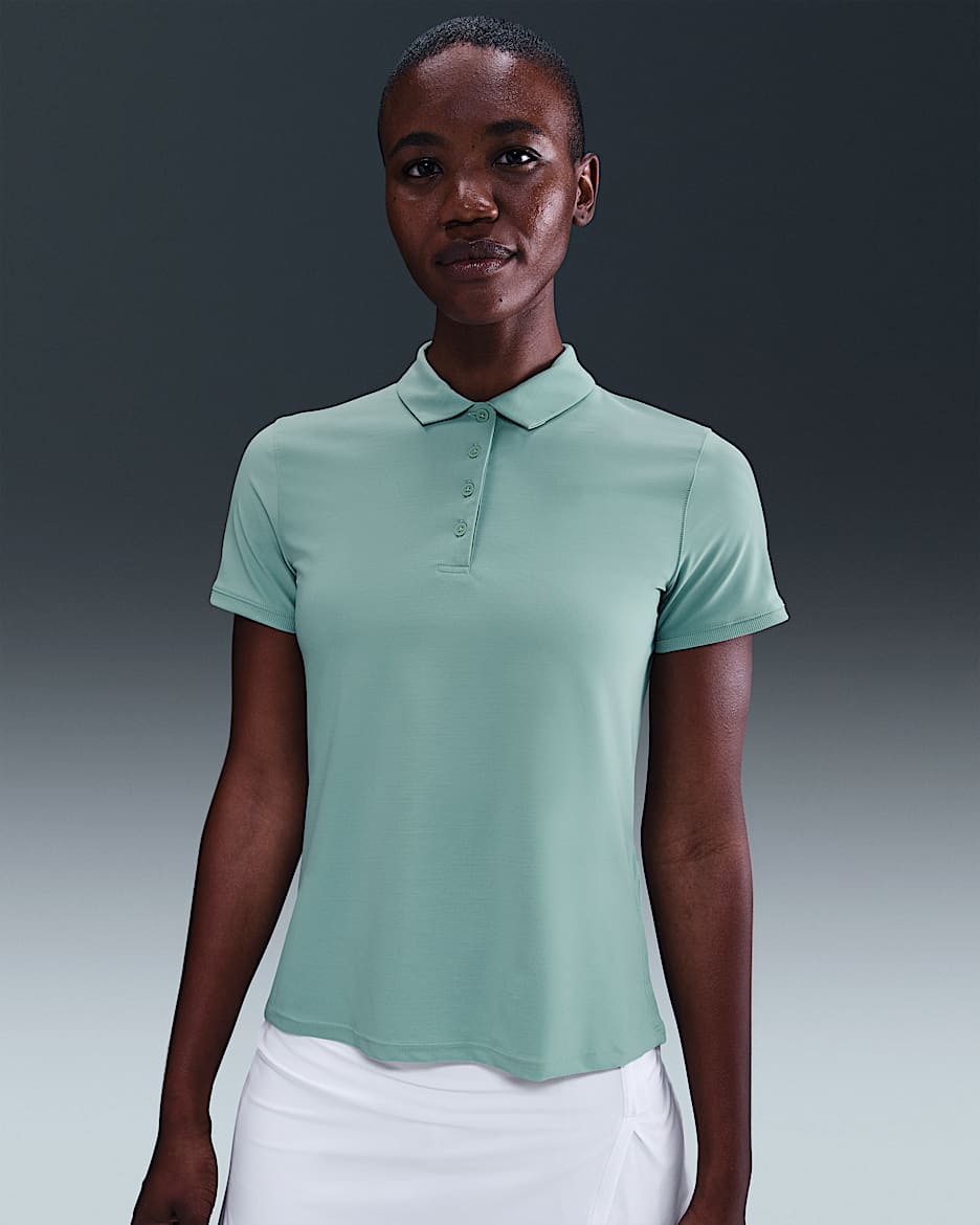 Nike Victory Women's Dri-FIT Short-Sleeve Golf Polo - Cannon/White