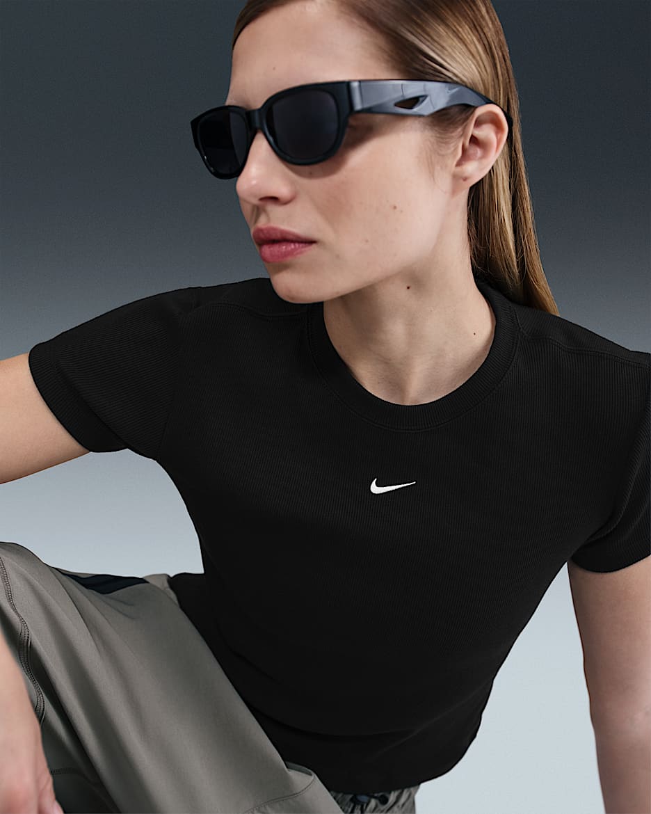 Nike Sportswear Women's Tight Ribbed Short-Sleeve T-Shirt